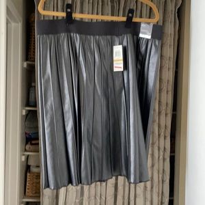 Black Alfani Faux Leather skirt
